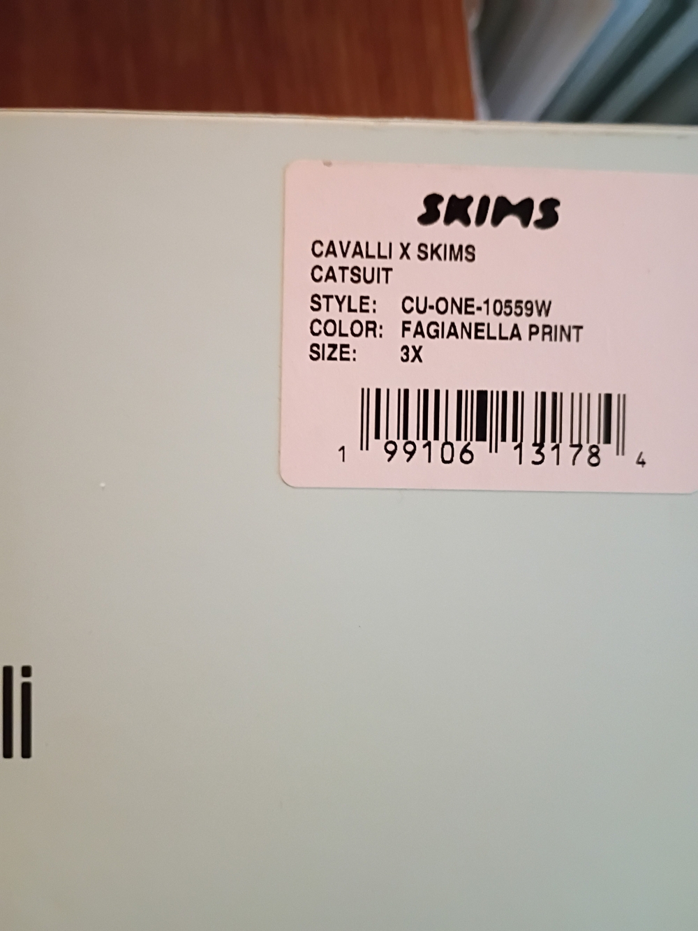 Skims Collab With Roberto Cavalli, NWT & Box, Wrap Jumosuit - Picture 13 of 14